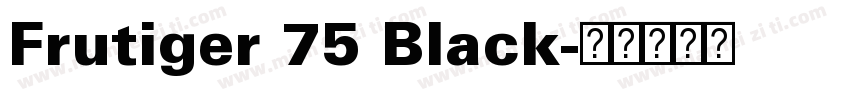Frutiger 75 Black字体转换